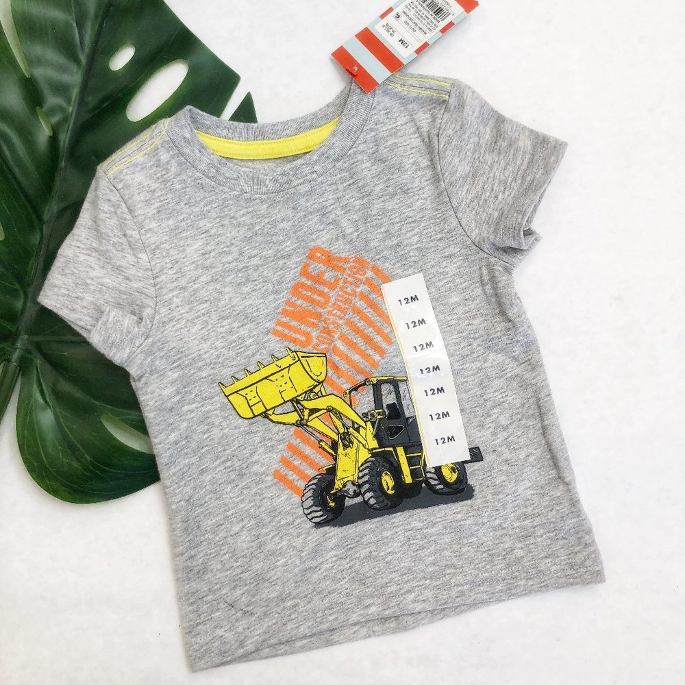 Cat & Jack Tractor T-Shirt Size 12M NWT